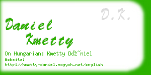 daniel kmetty business card